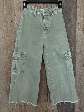 Vervet Green Jeans 25 Wide Leg